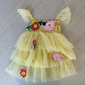 Sara Sara Yellow Baby Dress